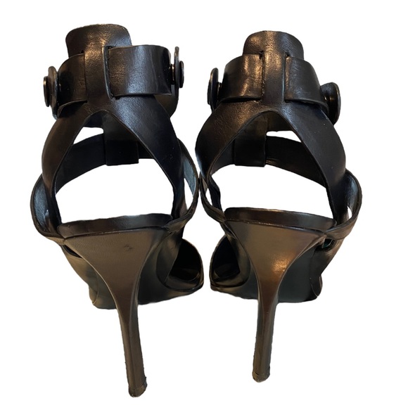 Alexander Wang Sonja Black Leather Bondage Ankle Strap Pumps Women’s EU 39 - Picture 7 of 11